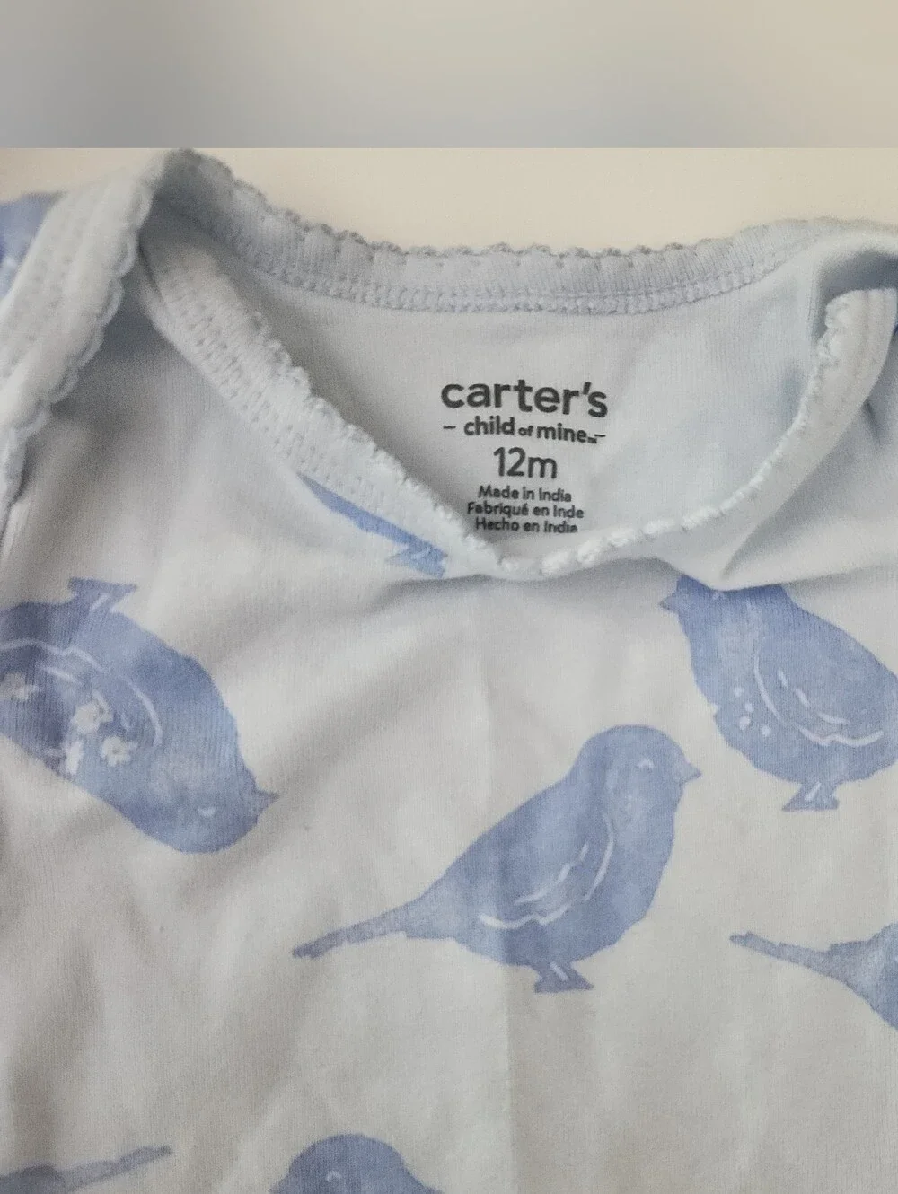 12M Onesies 3 Pack Carter's And Burt's Bees Baby